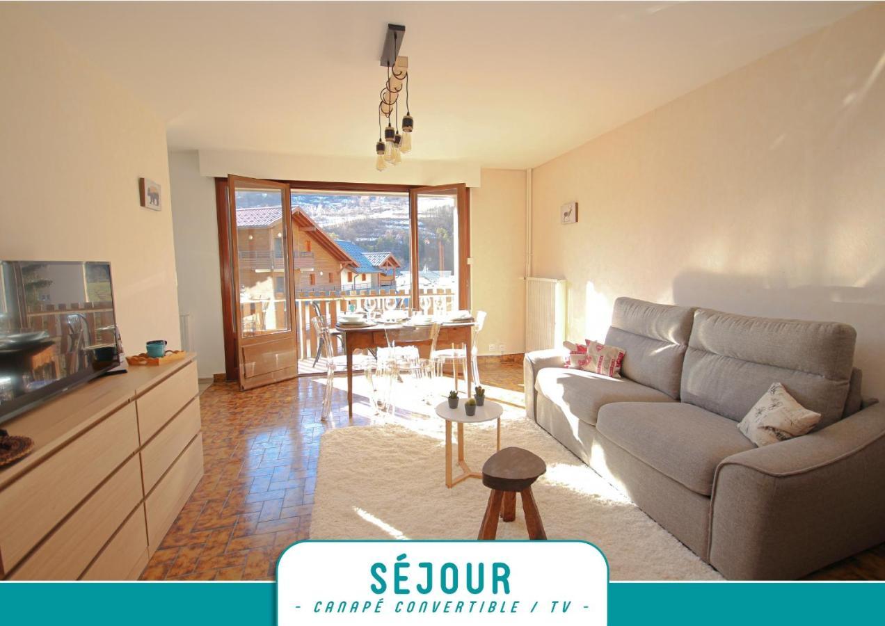 Briancon - Serre Chevalier 1200 - Joli Appartement - Face Aux Pistes En Centre Ville Luaran gambar